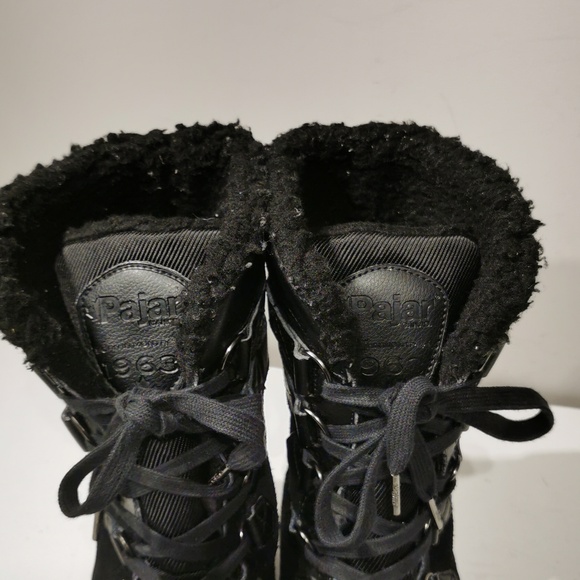 Pajar Canada Adventure Tall Lace Waterproof Winter Boots Black - Picture 5 of 11